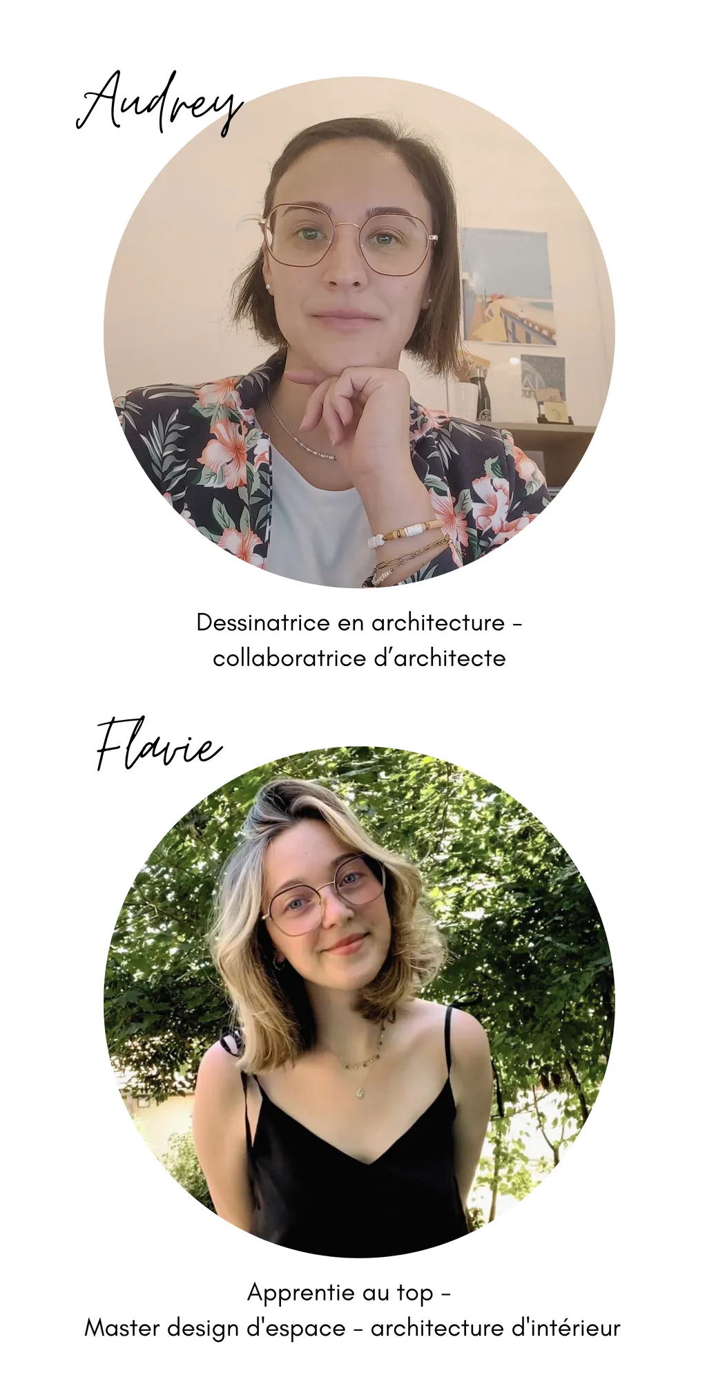 Audrey Gauthier et Flavie — l'équipe de l'Atelier d'Audrey